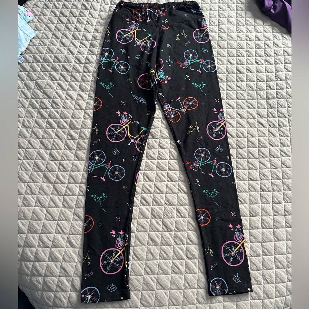 Colorful Bicycle Print Leggings